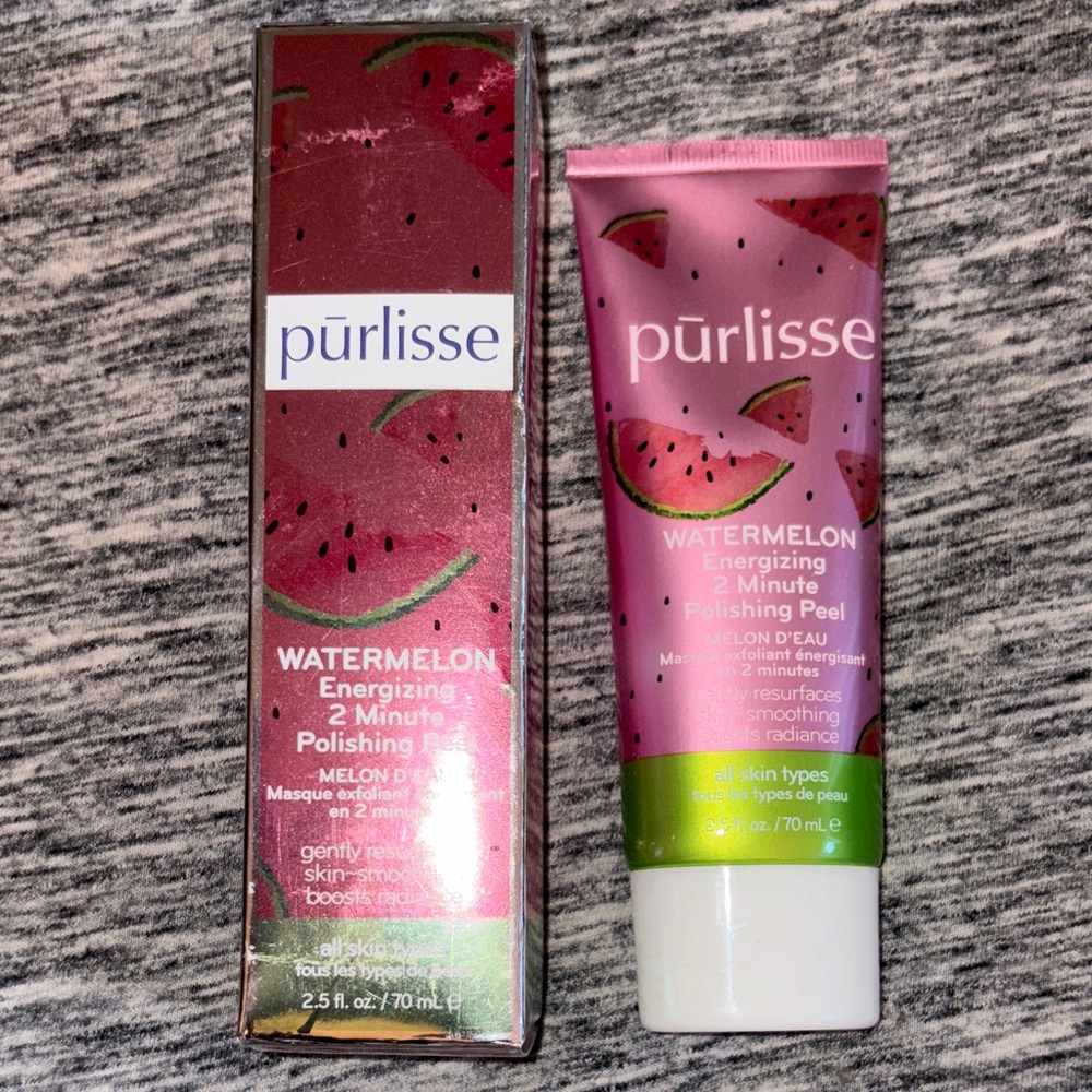 Purlisse Watermelon Energizing Peel with Pink and Green Design